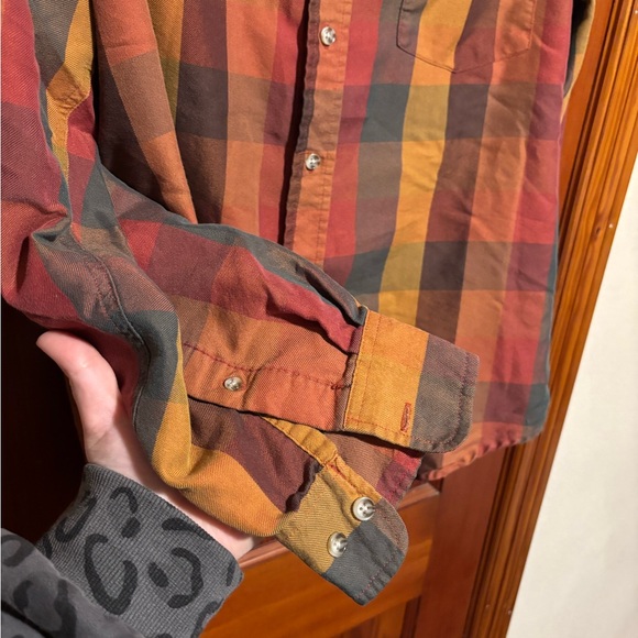 IRVINE PARK Men's Autumn Plaid Button Down Shirt Size Large - Picture 4 of 5